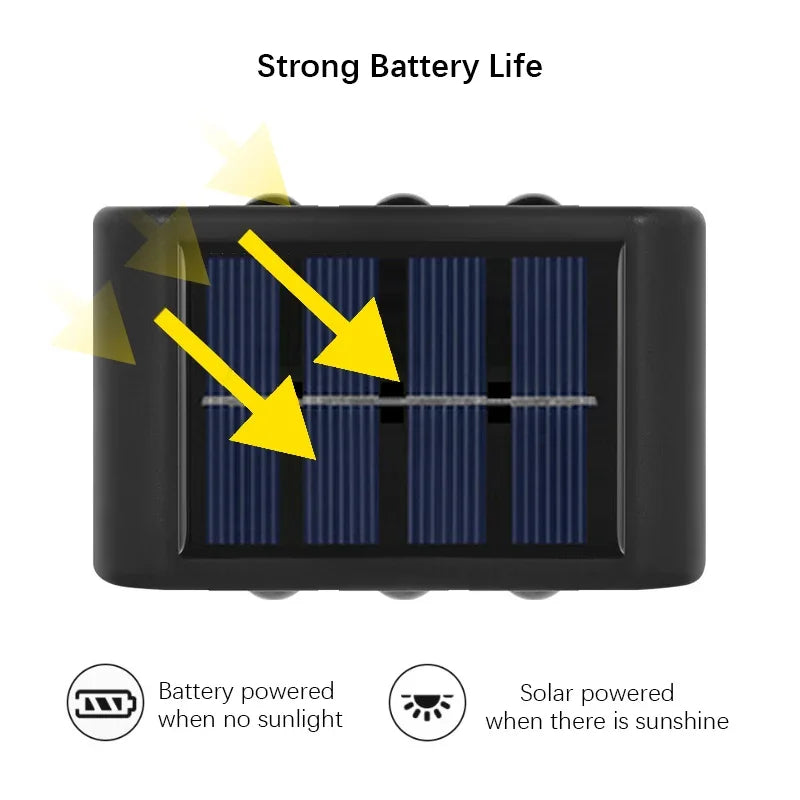 Solar LED Outdoor Wall Lamp – Dusk to Dawn Waterproof Fence Light for Garden, Yard & Porch - Dripshop