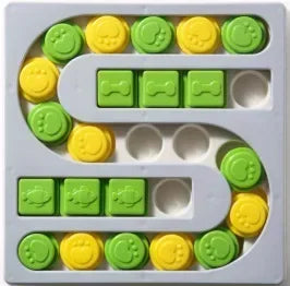 Dog Puzzle Slow Feeder Toy – Interactive IQ Training Bowl for Dogs & Cats (25cm)