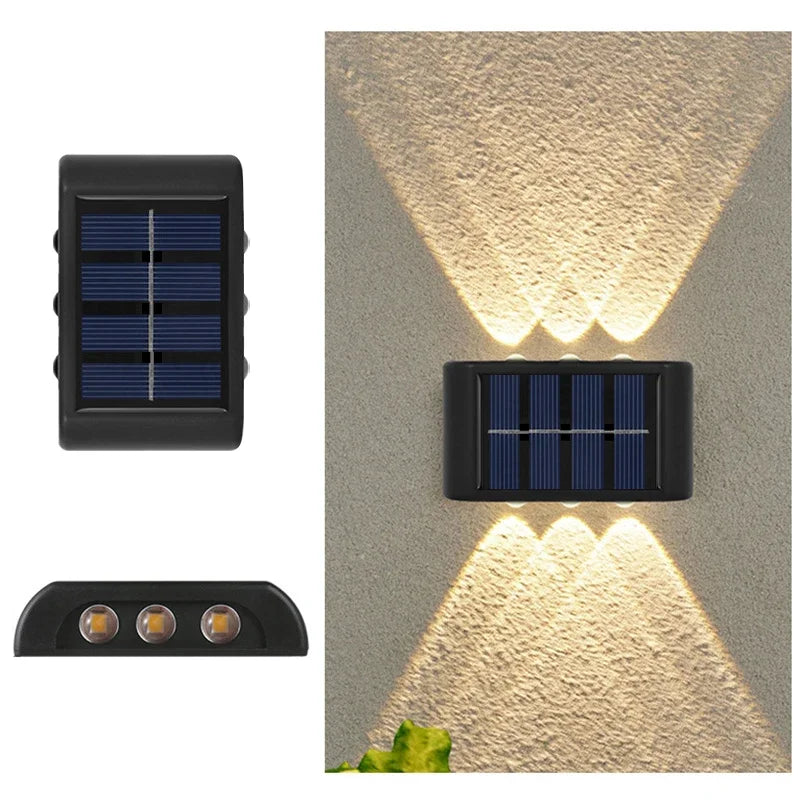 Solar LED Outdoor Wall Lamp – Dusk to Dawn Waterproof Fence Light for Garden, Yard & Porch - Dripshop
