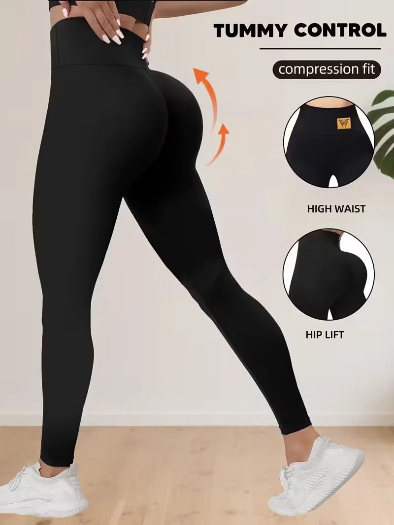 Women's High-Waist Tummy Control & Butt Lift Yoga Leggings - Dripshop
