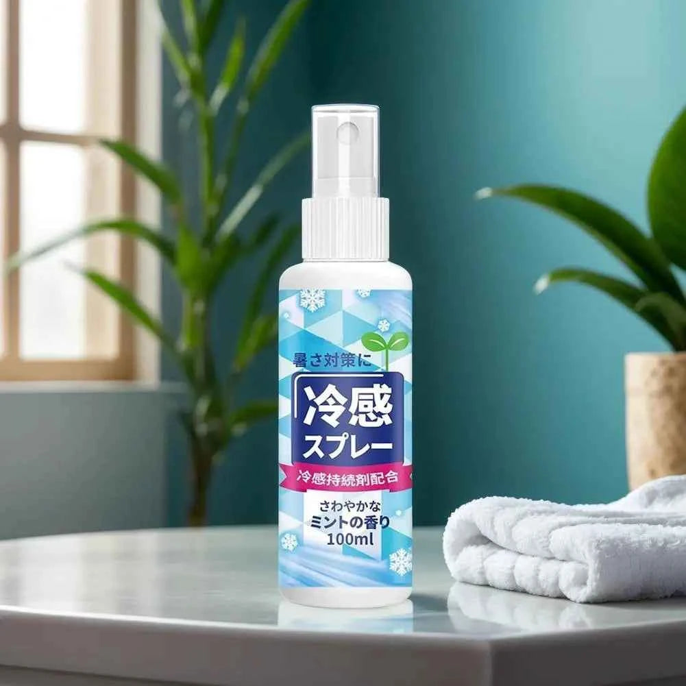 100ml Instant Cooling Spray – Portable Ice-Effect Body & Face Mist for Training & Summer