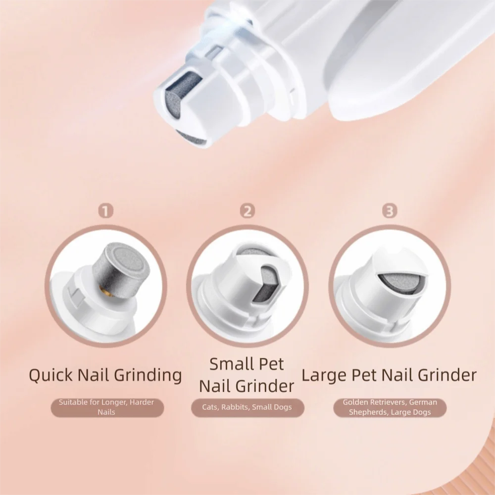 2-in-1 Electric Pet Nail Trimmer & Grinder with LED Light
