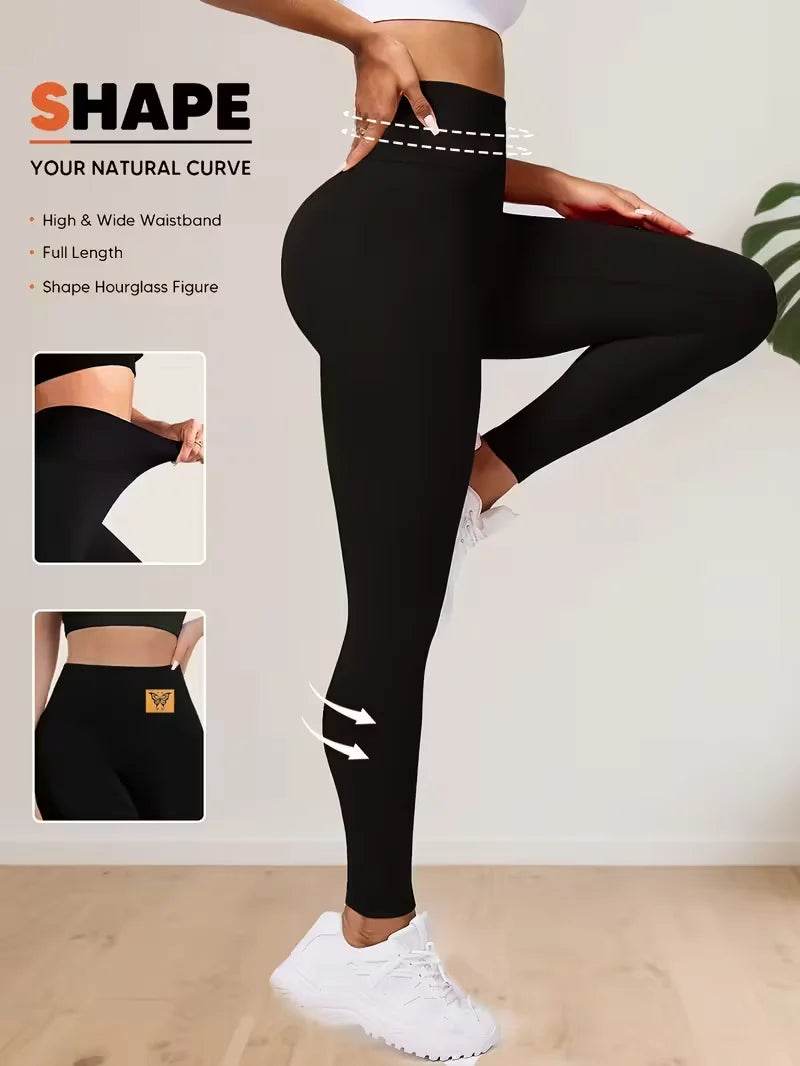 Women's High-Waist Tummy Control & Butt Lift Yoga Leggings - Dripshop