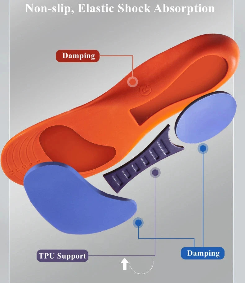 Shock-Absorbing Sports Insoles – Arch Support Breathable Shoe Pads for Men & Women (2/4 Pairs) - Dripshop