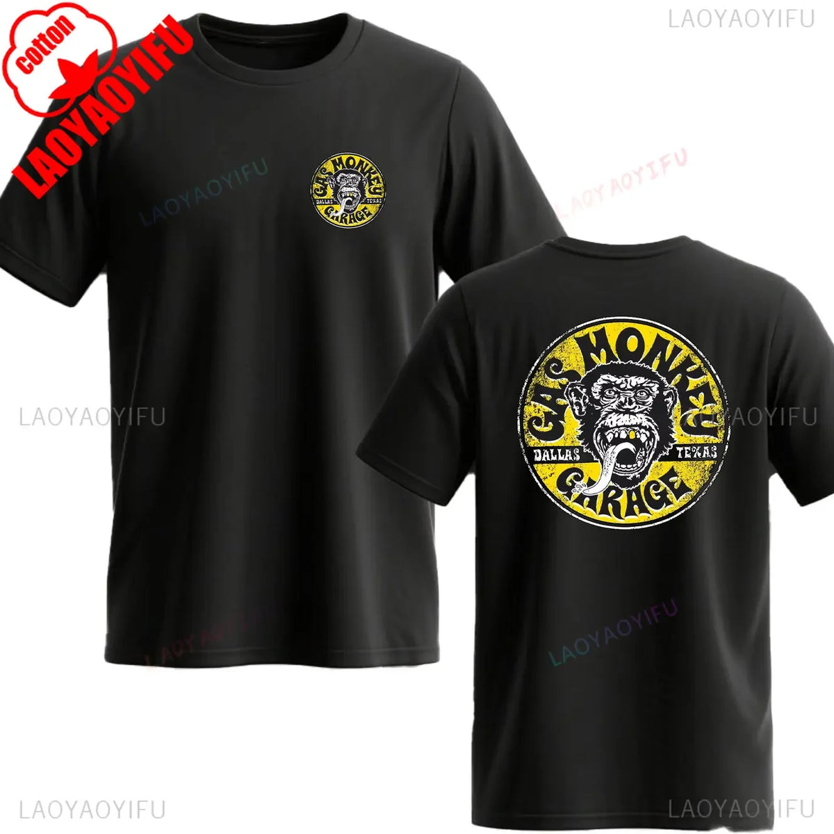 Gas Monkey Garage Print T-Shirt | Men's Vintage Streetwear