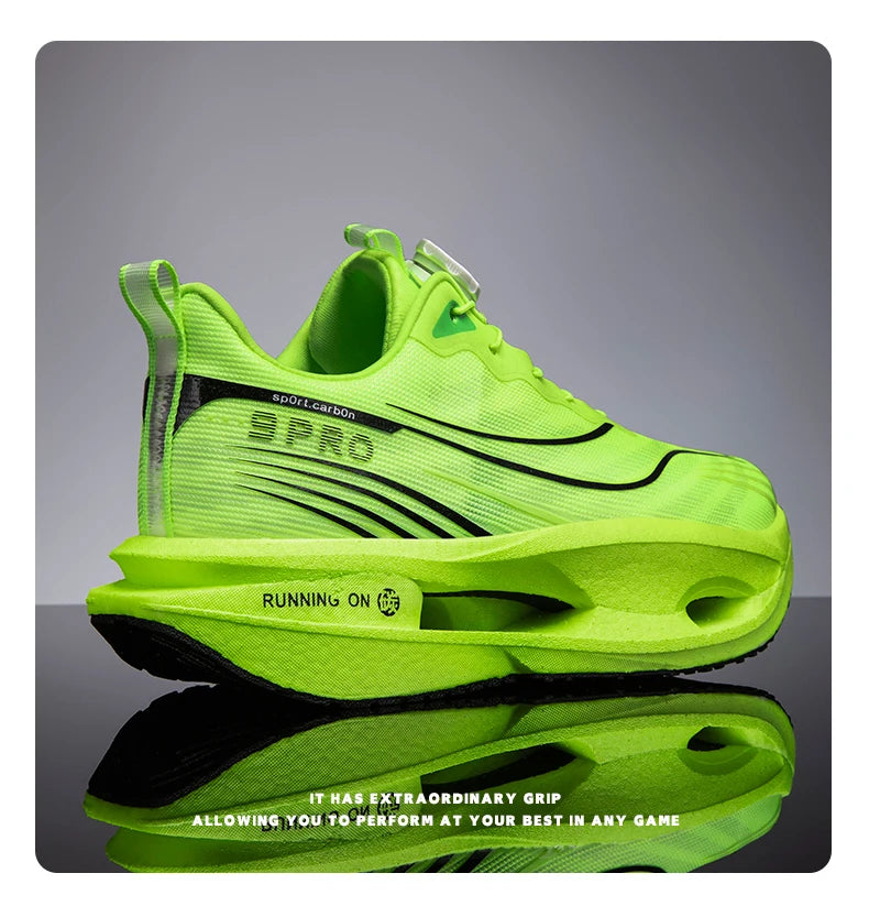 Carbon Board Marathon Running Shoes | Lightweight Breathable Sneakers for Men & Women - Dripshop