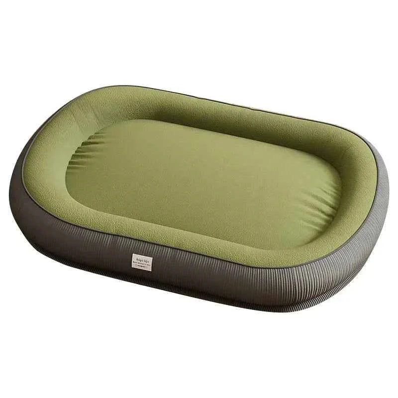 Pet Bed & Blanket Cushion – Soft Dog & Cat Basket for Small to Large Breeds