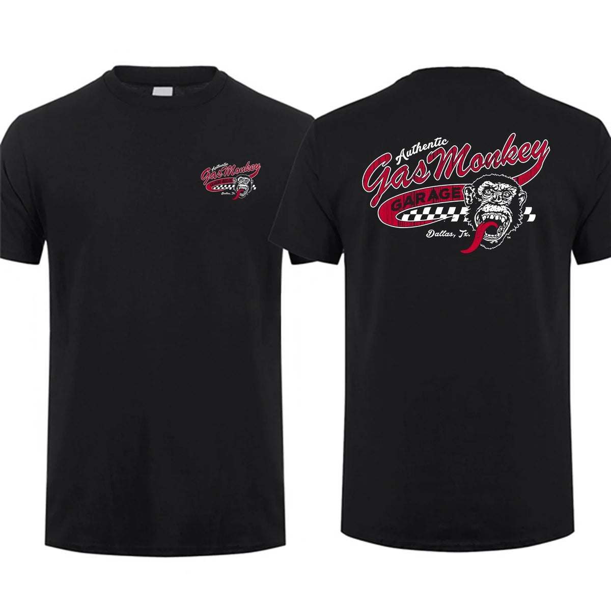 Gas Monkey Garage Double-Sided T-Shirt | Men's Cotton Streetwear
