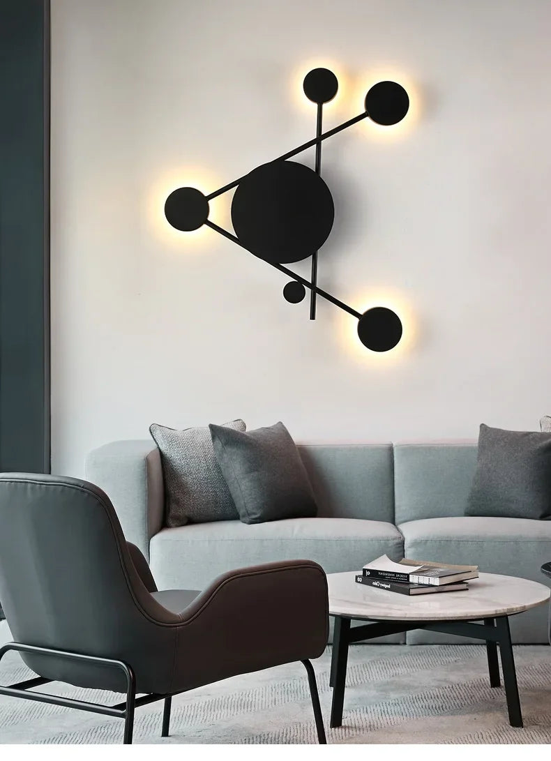 Modern Minimalist Bedroom Bedside Lamp Living Room Background Wall  Designer Personality  Light - Dripshop