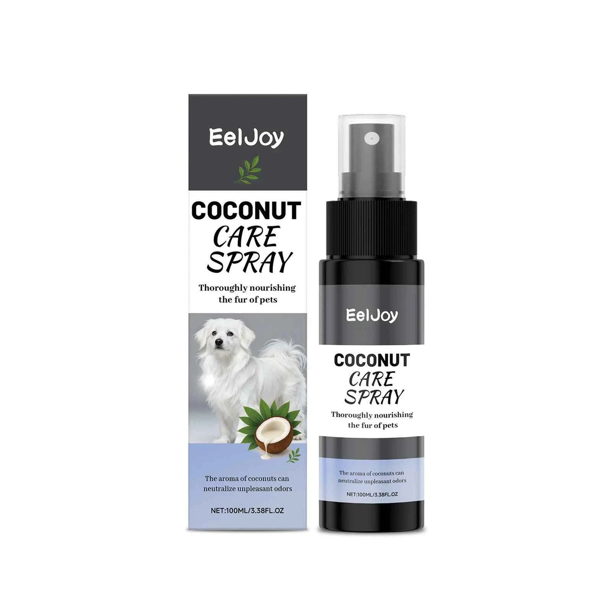 Pet Coconut Care Grooming Spray – Nourishing Fur Conditioner & Odour Eliminator