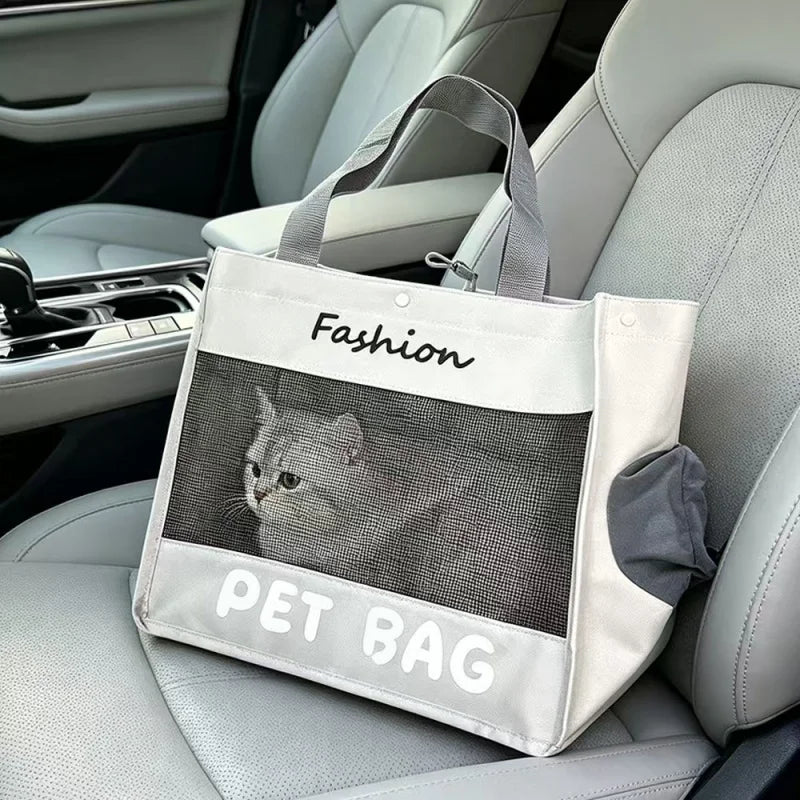 Portable Breathable Pet Carrier Bag – Large Capacity Travel Bag for Cats & Dogs - Dripshop
