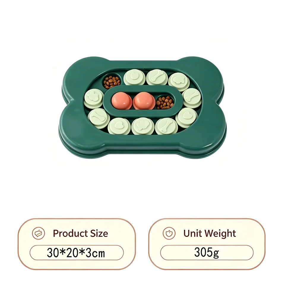 Dog Puzzle Brain Slow Feeder – Interactive IQ Training Bowl for Dogs & Cats