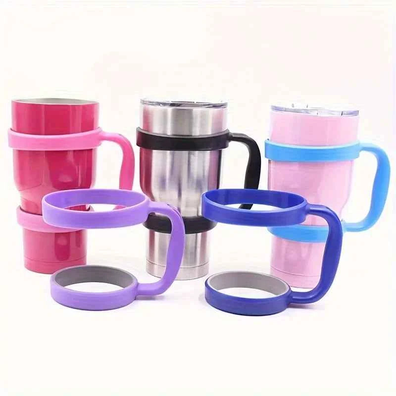30oz Tumbler Double Loop Handle – Car Cup Holder for Thermos & Ice Cups