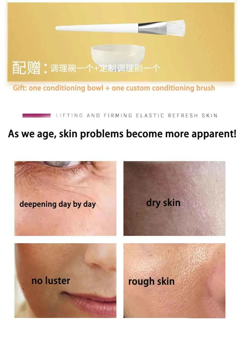 Korea Miracle Peptide Face Mask – Lifting, Firming & Hyaluronic Acid SPA Skin Care