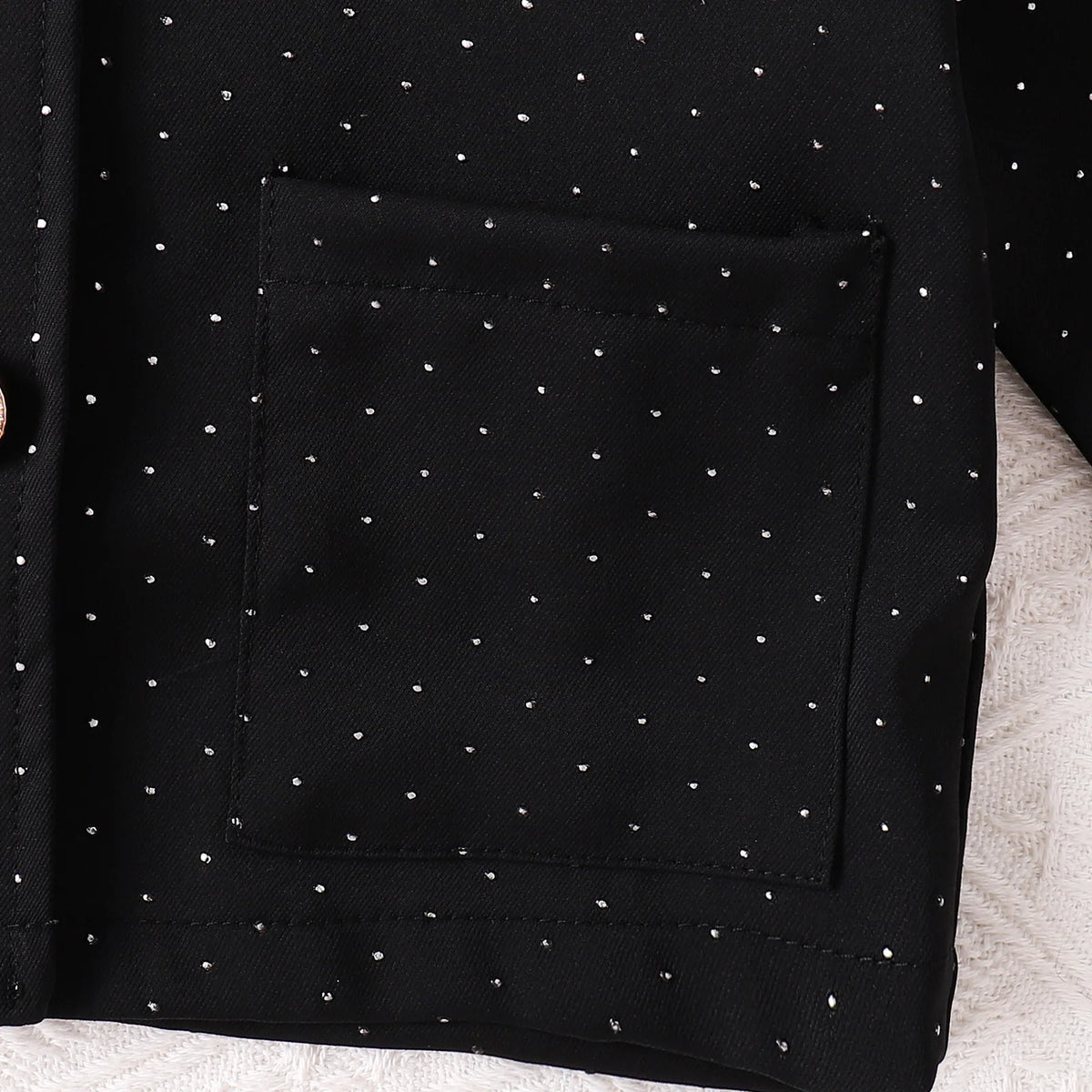 Girls 3-Piece Blazer Skirt Set – Black Coat, Belt & Skirt Outfit