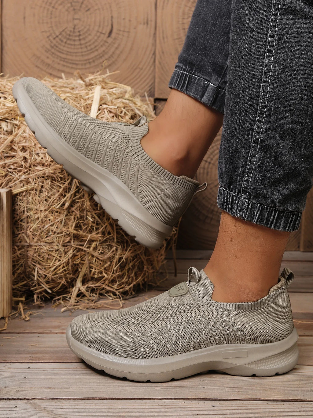 Men's Lightweight EVA Casual Shoes – Solid Colour Comfortable Non-Tiring Everyday Footwear - Dripshop