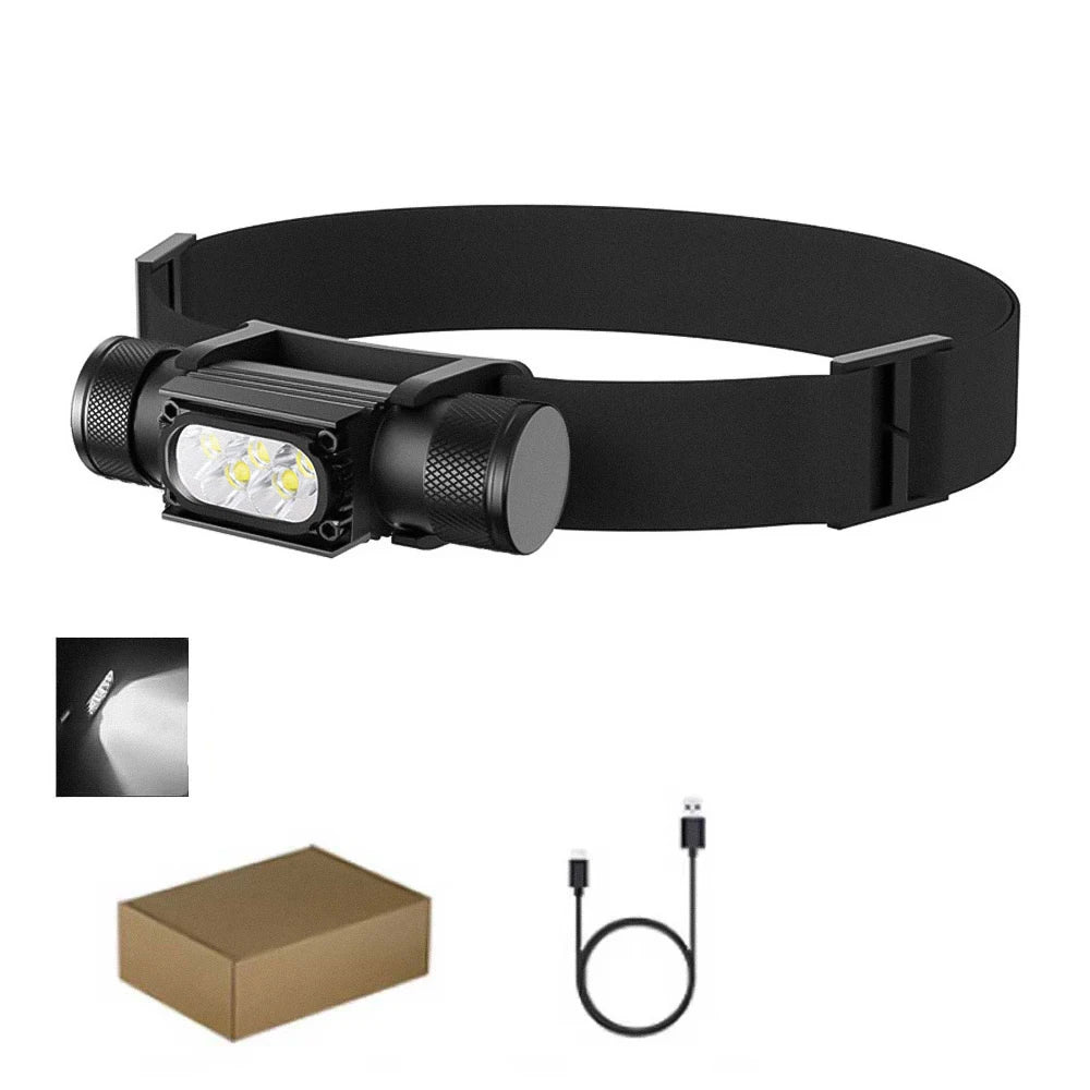 Mini LED Headlamp – 1920LM 7000-8000K USB Type-C Rechargeable Flashlight with Memory Function - Dripshop