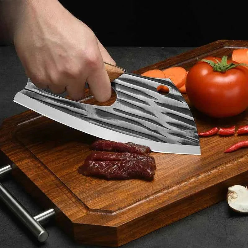 Stainless Steel Forged Kitchen Knife – Effort-Saving Meat Cleaver & Vegetable Knife
