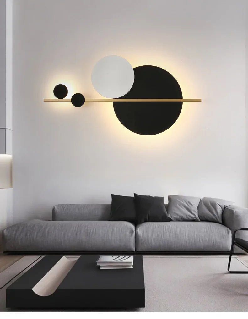Modern Minimalist Bedroom Bedside Lamp Living Room Background Wall  Designer Personality  Light - Dripshop