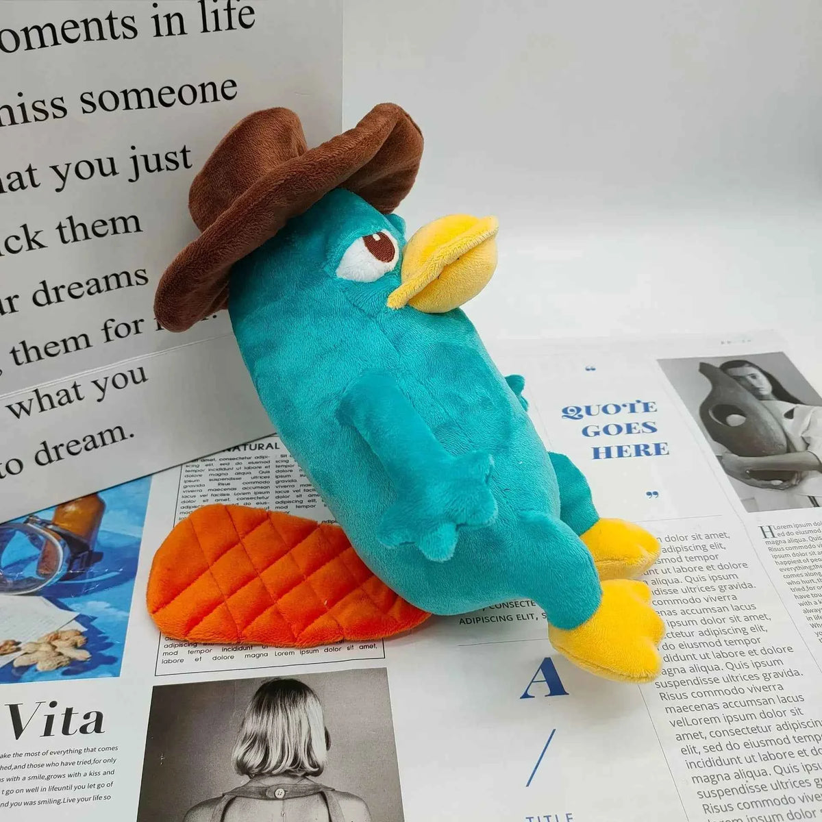 Perry the Platypus Plush Toy – Soft Stuffed Animal Christmas & Birthday Gift for Kids