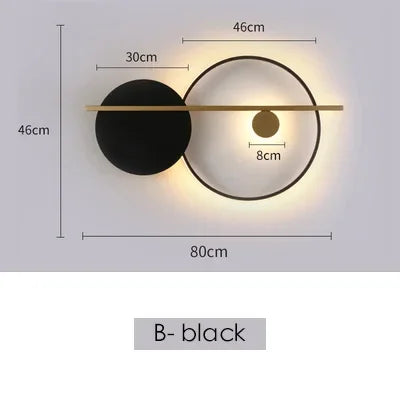Modern Minimalist Bedroom Bedside Lamp Living Room Background Wall  Designer Personality  Light - Dripshop