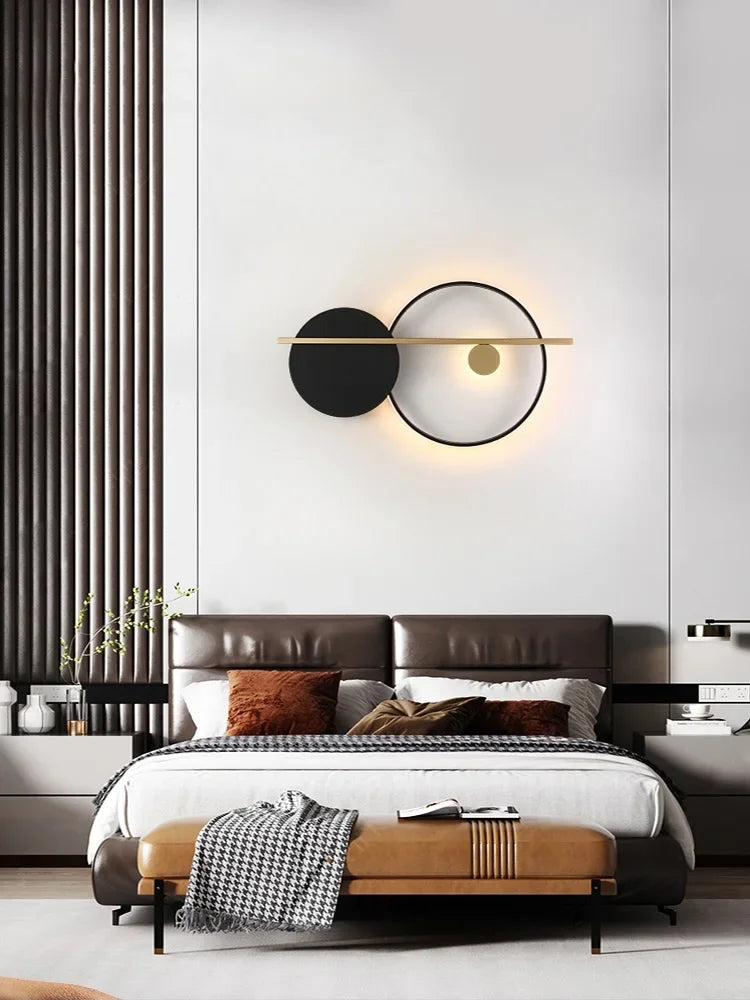 Modern Minimalist Bedroom Bedside Lamp Living Room Background Wall  Designer Personality  Light - Dripshop