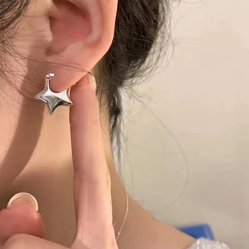 925 Sterling Silver Geometric Stud Earrings | Minimalist Jewellery Gift for Women - Dripshop