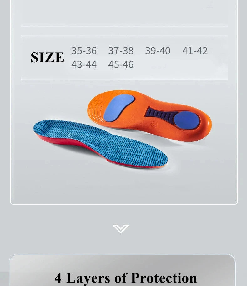 Shock-Absorbing Sports Insoles – Arch Support Breathable Shoe Pads for Men & Women (2/4 Pairs) - Dripshop