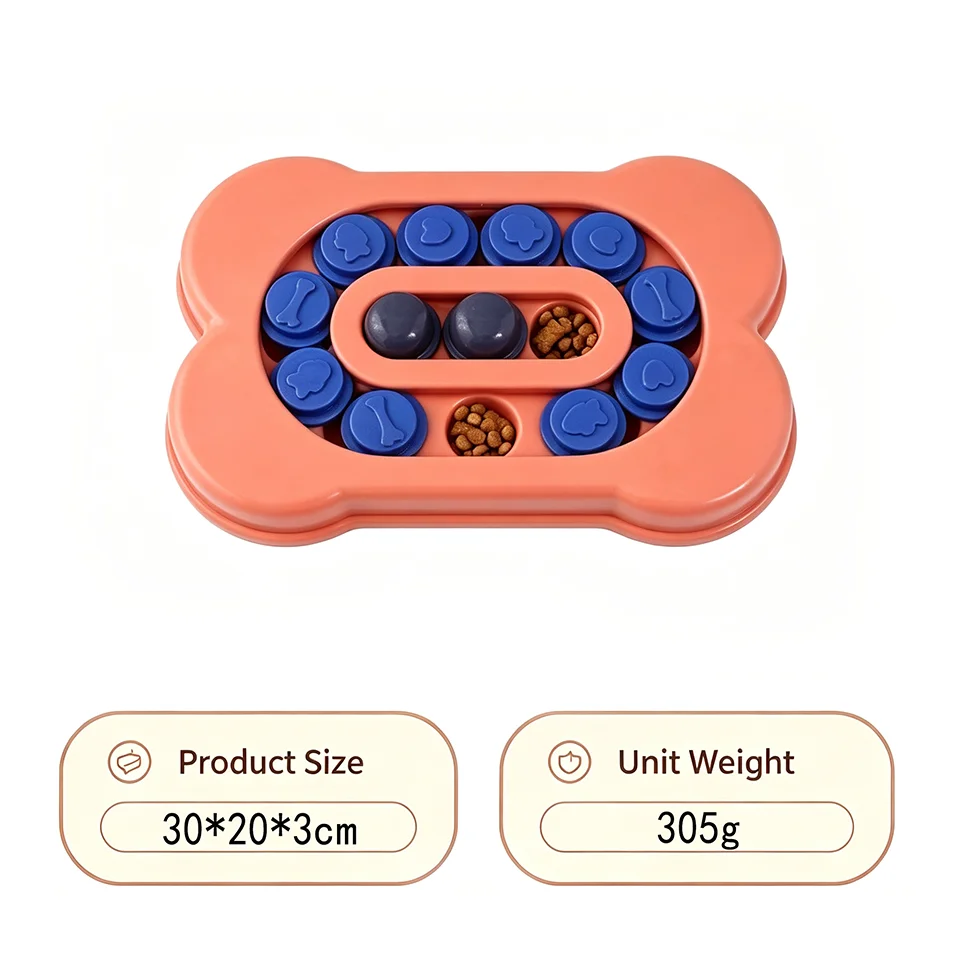 Dog Puzzle Brain Slow Feeder – Interactive IQ Training Bowl for Dogs & Cats