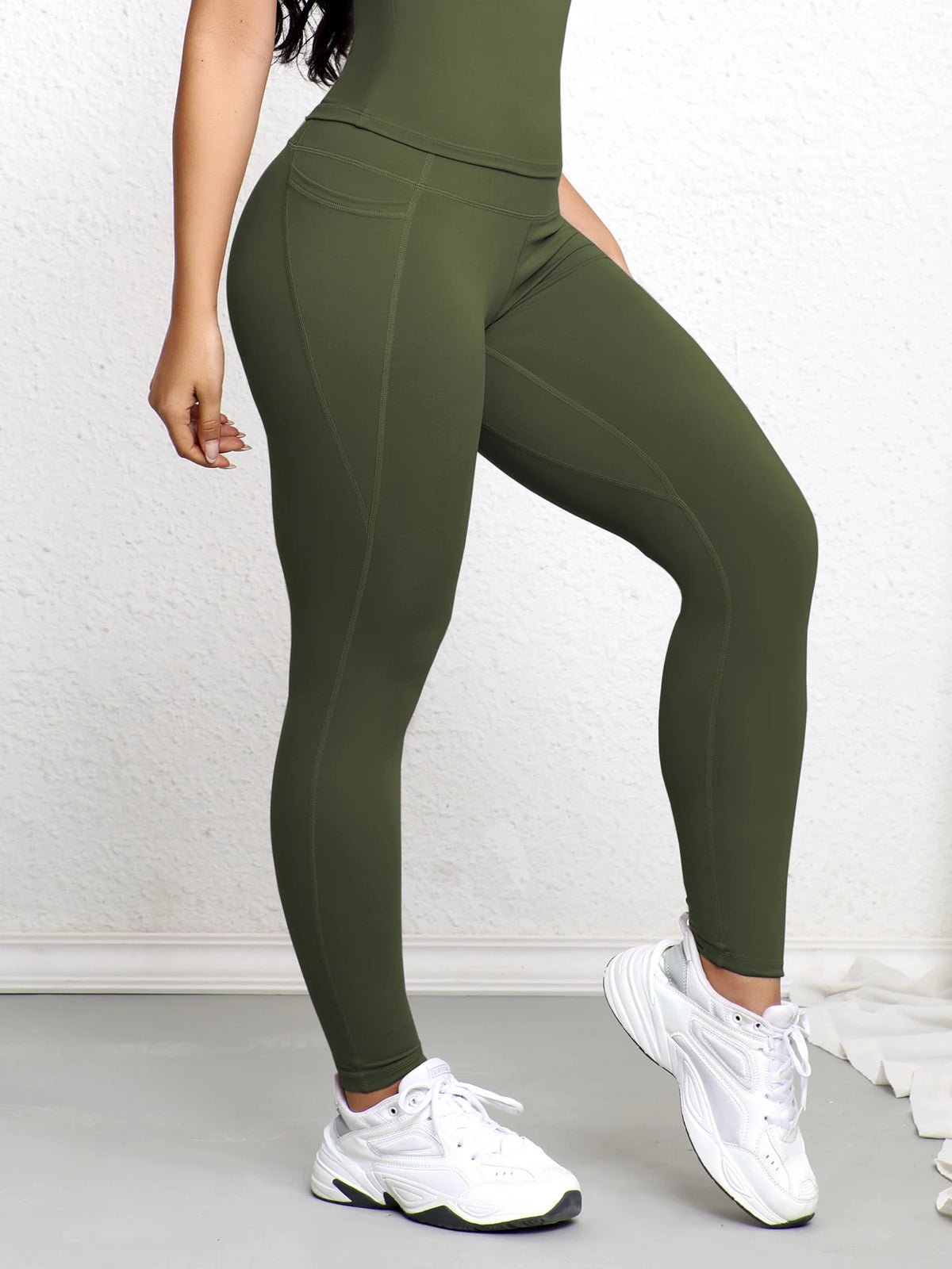 Women's High-Waist Leggings with Pockets – Push Up Yoga & Running Pants - Dripshop