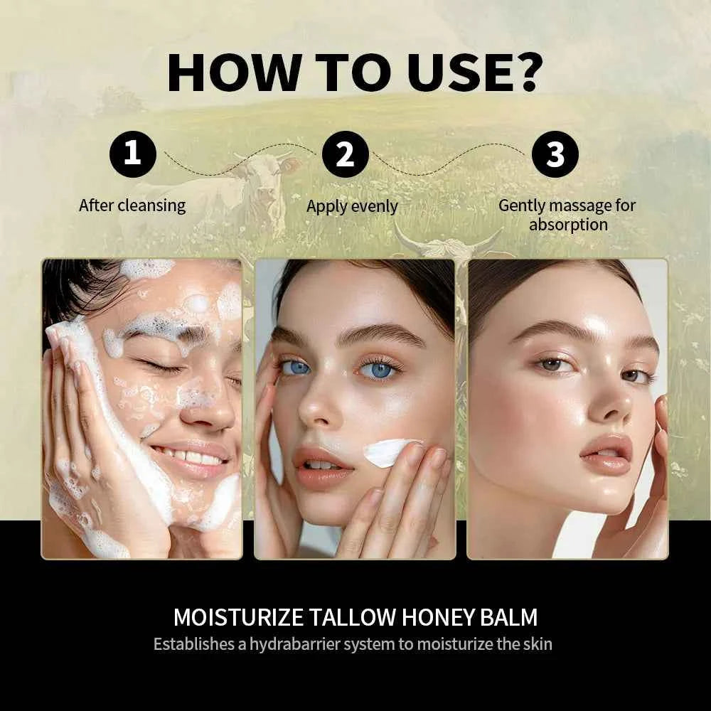 Beef Tallow Face Cream – Lasting Moisturising, Firming & Soothing Skin Care
