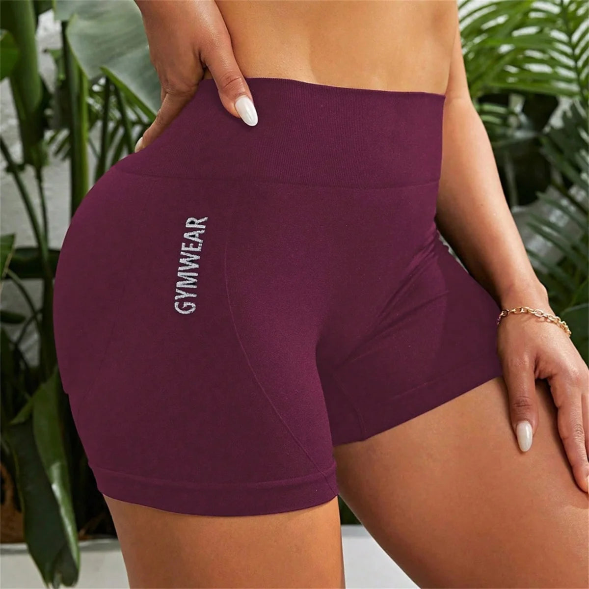 Women's High Waist Yoga Shorts | Seamless Butt Lift Athletic Tights