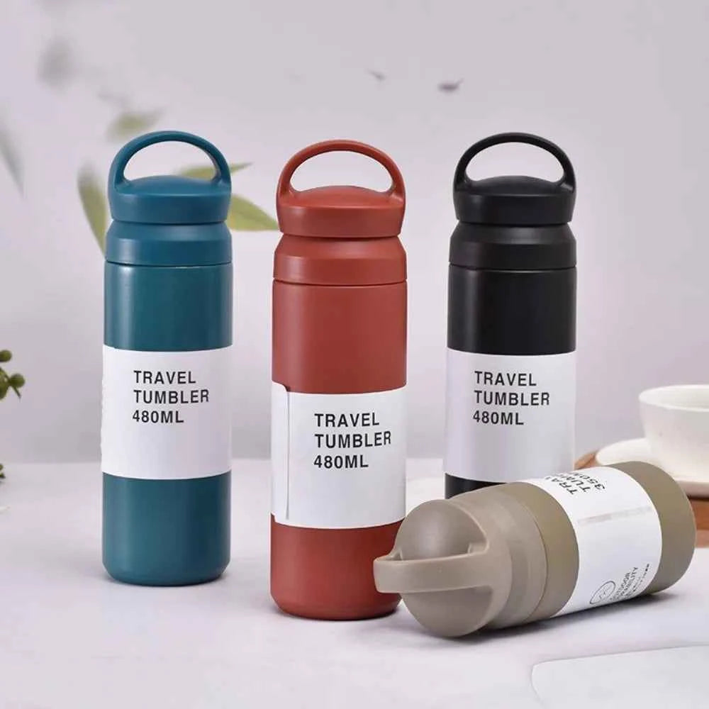 500ml Stainless Steel Travel Tumbler – Double Wall Vacuum Flask for Tea & Coffee