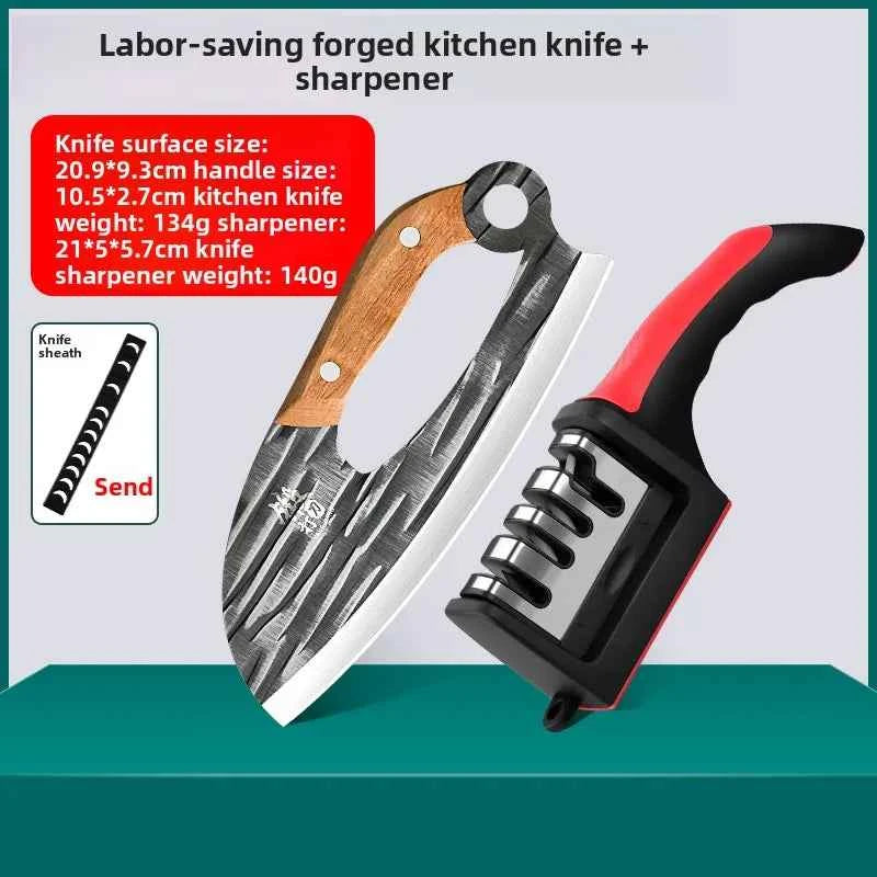 Stainless Steel Forged Kitchen Knife – Effort-Saving Meat Cleaver & Vegetable Knife