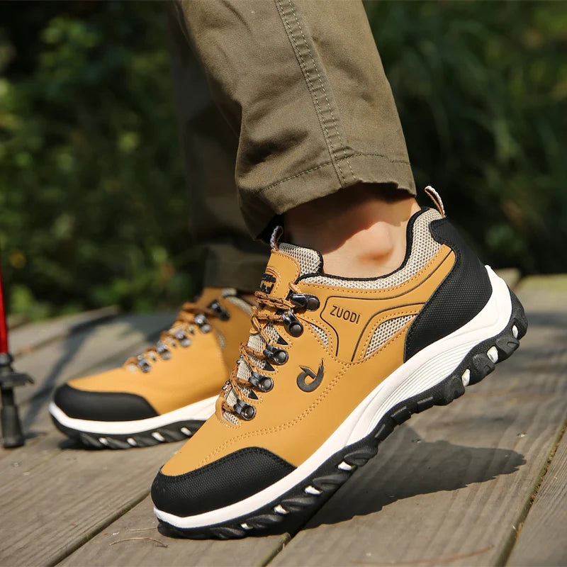 Men's Waterproof EVA Hiking Shoes – Anti-Slip Leather Outdoor Sports Shoes for Camping & Running 2025 - Dripshop