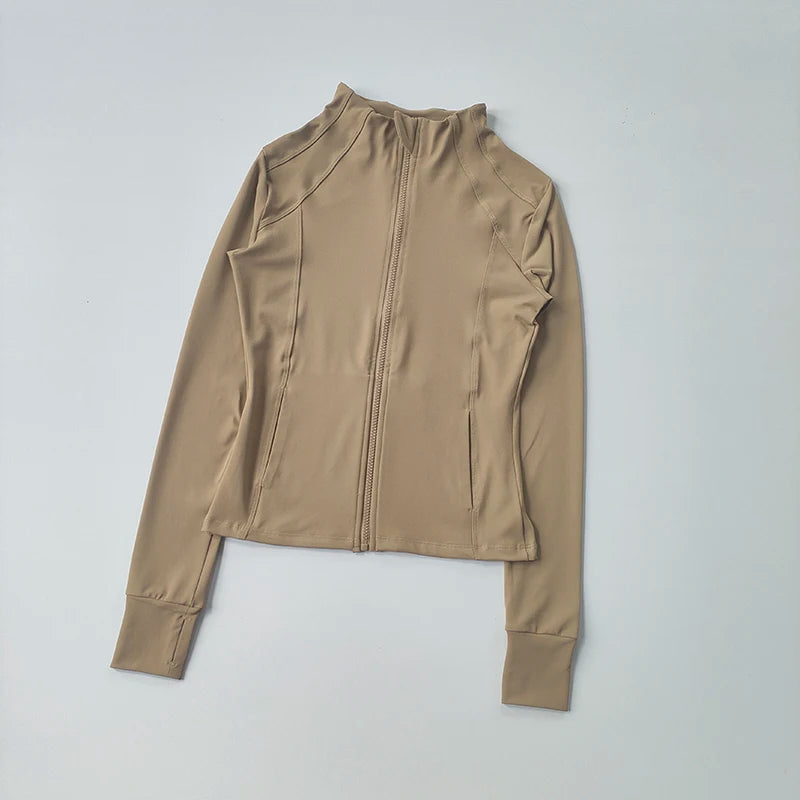 Women's Slim Fit Zip-Up Sports Jacket - Dripshop