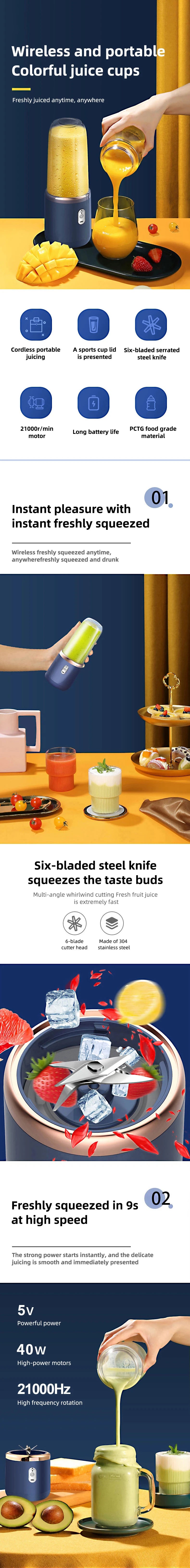 Portable USB Mini Juicer Blender
