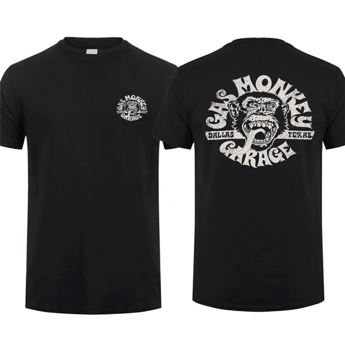 Gas Monkey Garage Double-Sided T-Shirt | Men's Cotton Streetwear