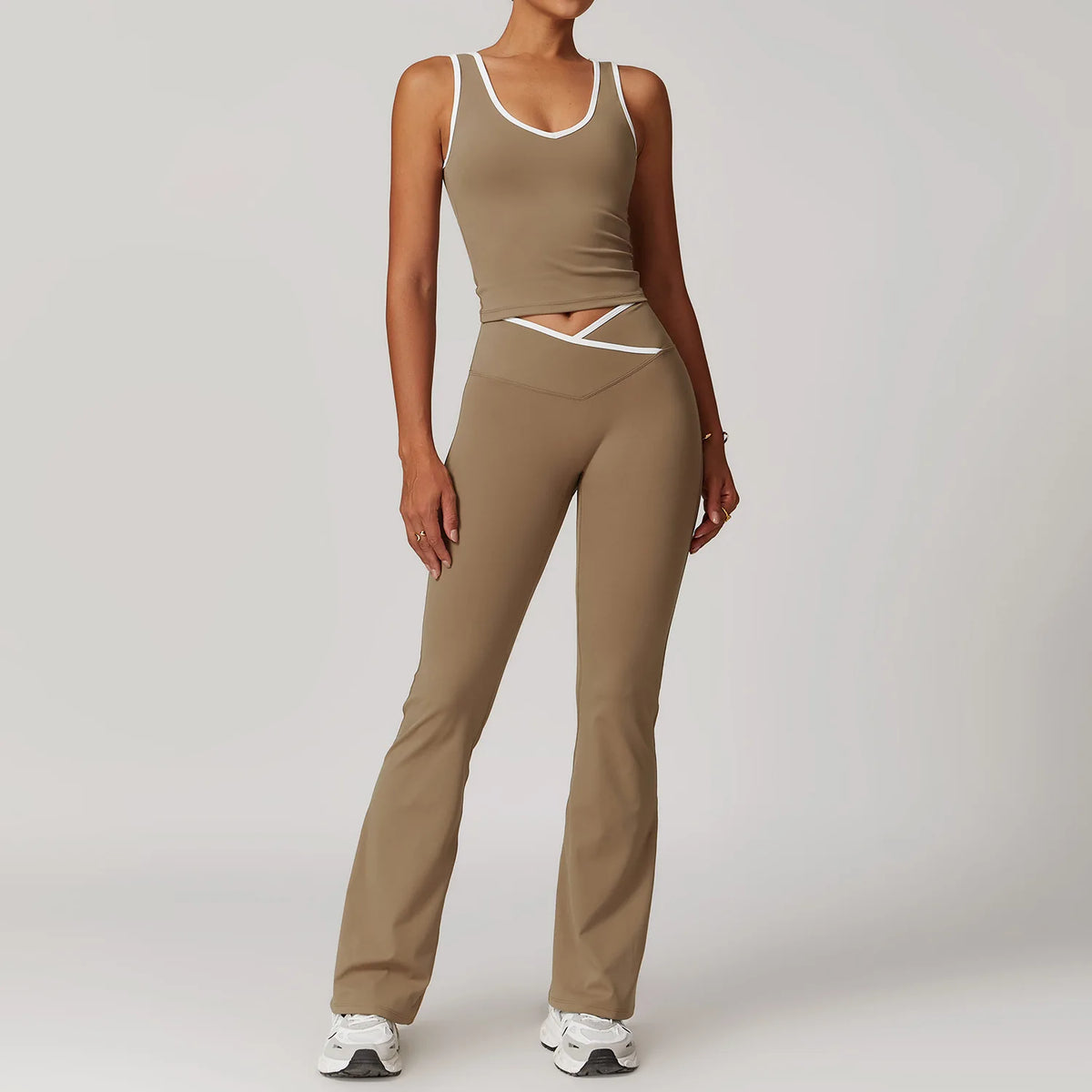 Women's 2-Piece Yoga Set | High Waist Leggings & Sports Bra - Dripshop