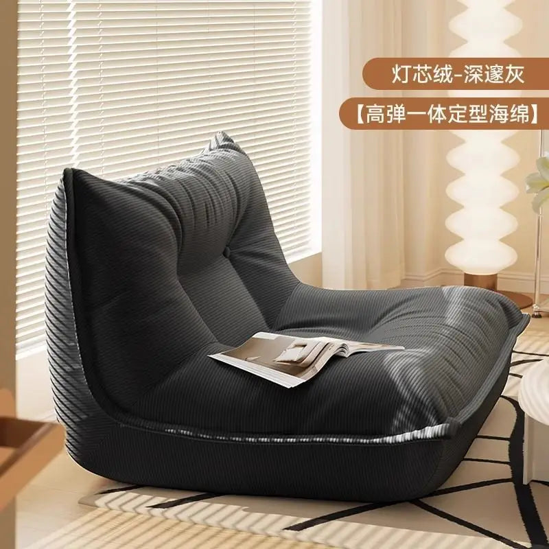 Lazy Sofa Caterpillar Balcony Recliner – Single Tatami Lounge Chair - Dripshop