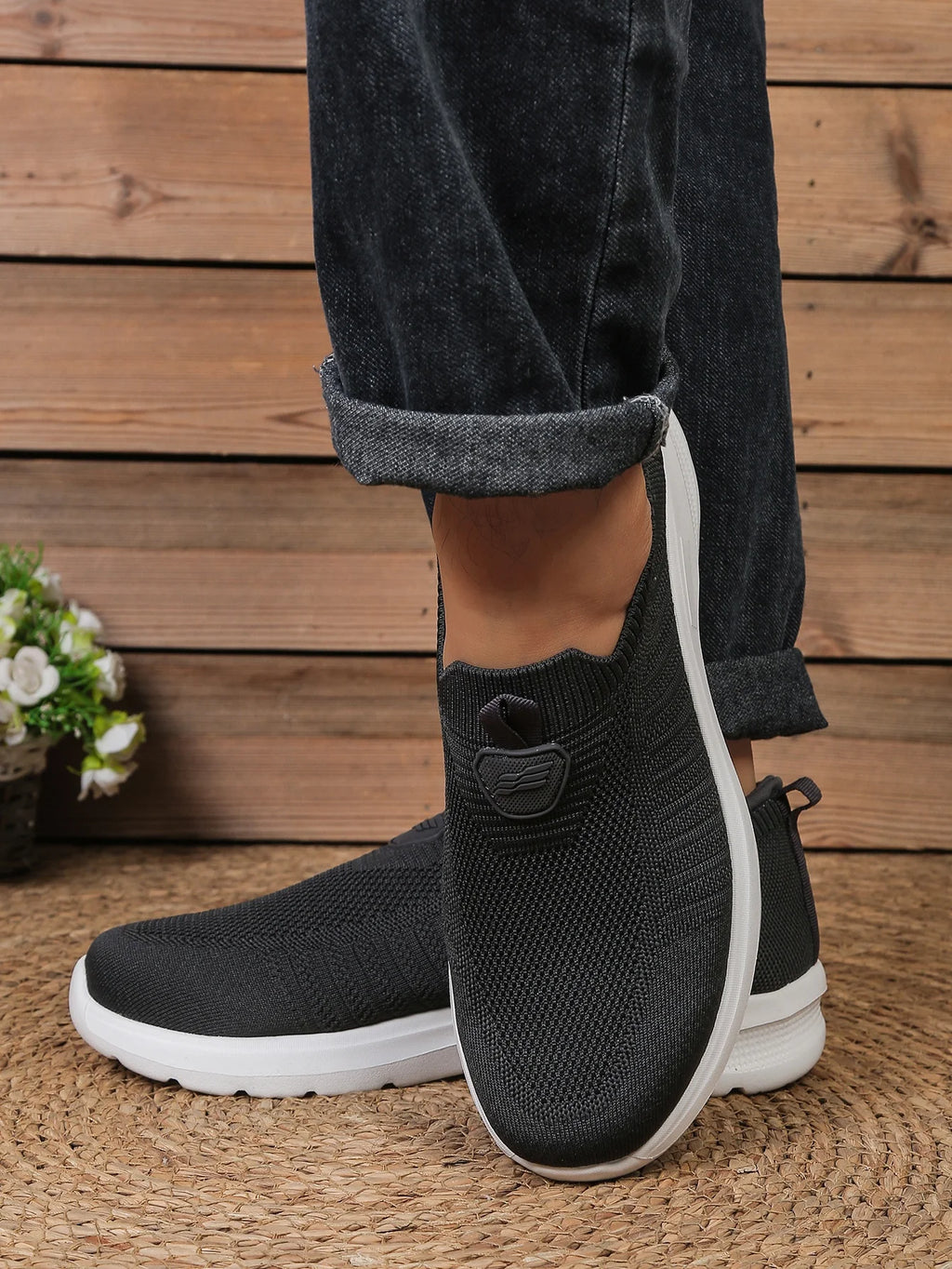 Men's Lightweight EVA Casual Shoes – Solid Colour Comfortable Non-Tiring Everyday Footwear - Dripshop