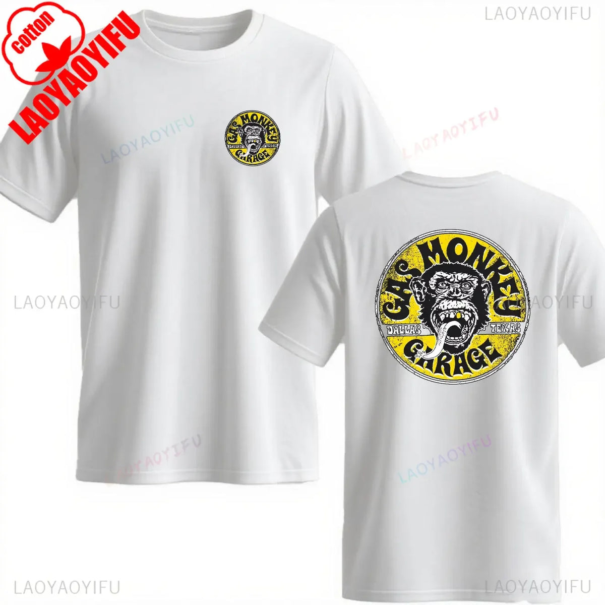 Gas Monkey Garage Print T-Shirt | Men's Vintage Streetwear