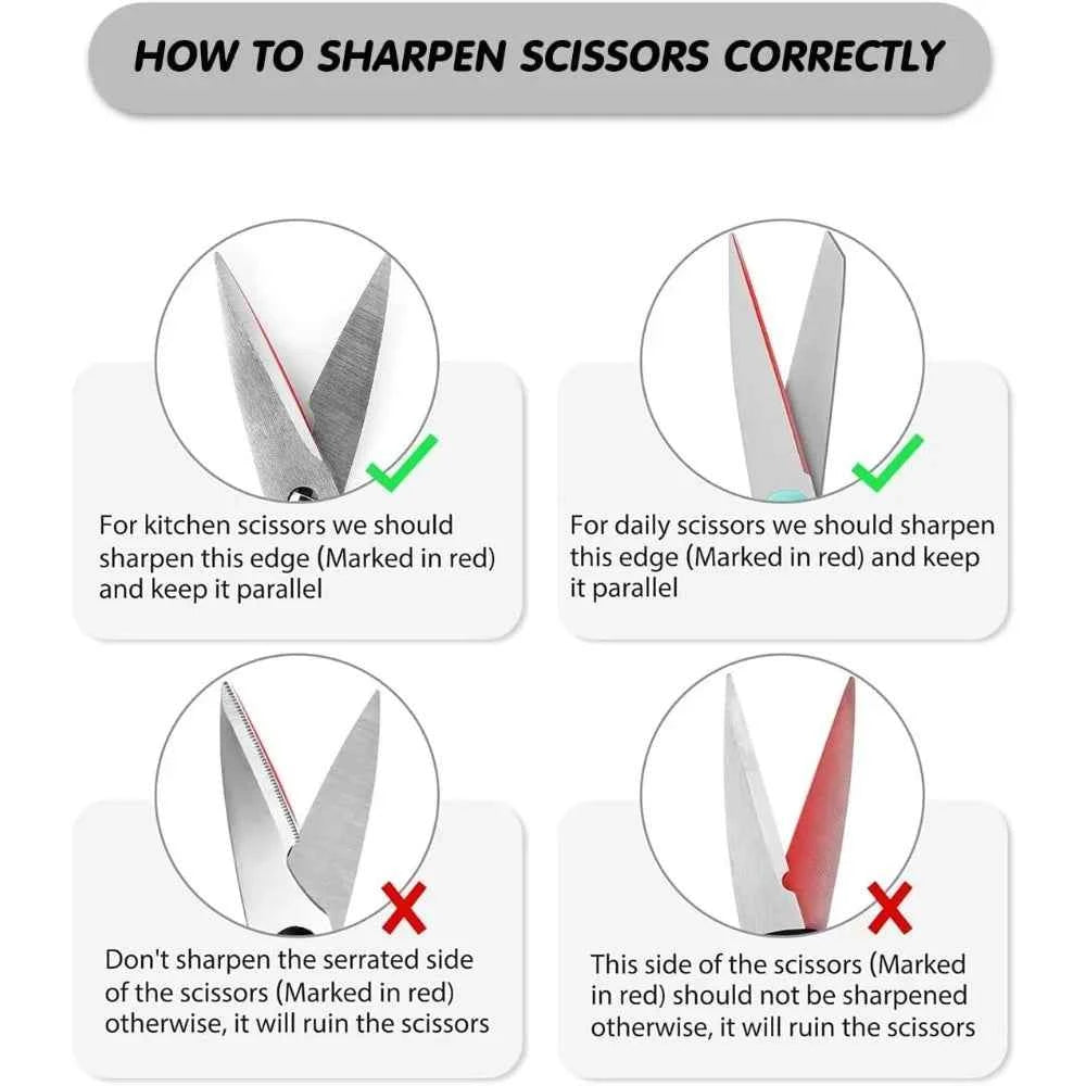 4-in-1 Kitchen Knife Sharpener – Portable Multi-Function Sharpening Set