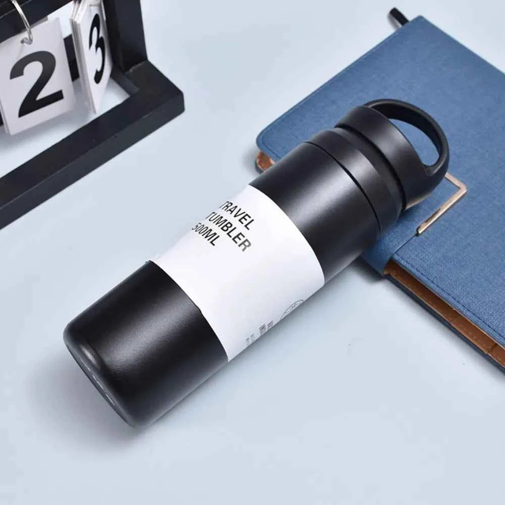 500ml Stainless Steel Travel Tumbler – Double Wall Vacuum Flask for Tea & Coffee