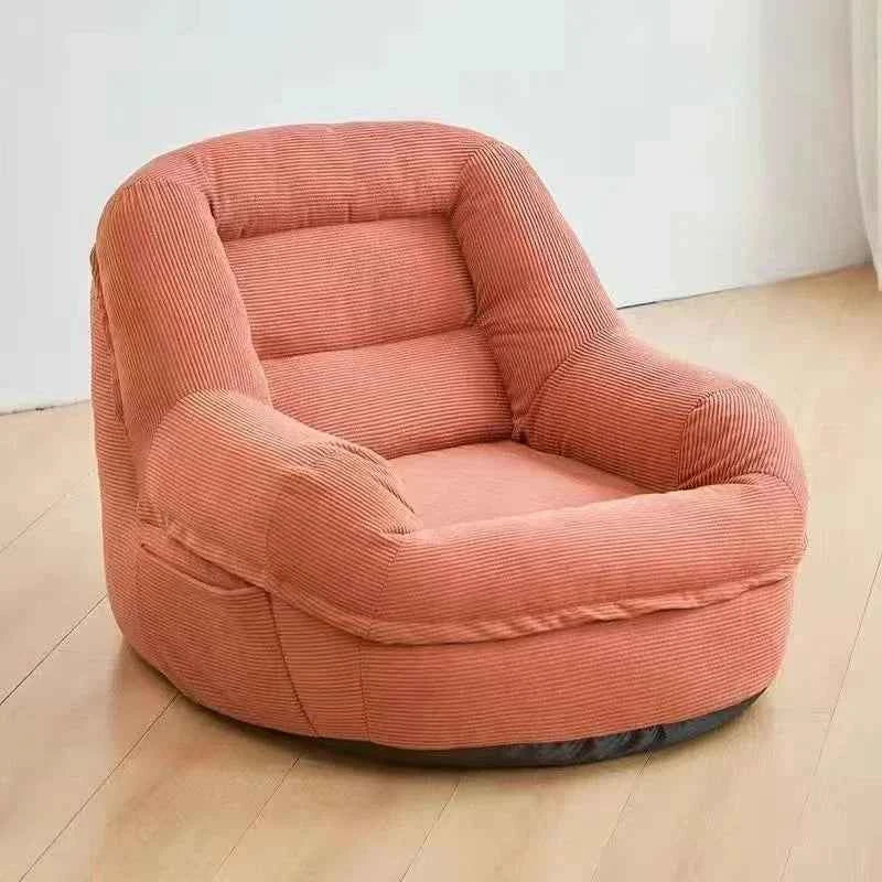 Portable Single Lazy Sofa – Tatami Floor Chaise Lounge for Living Room