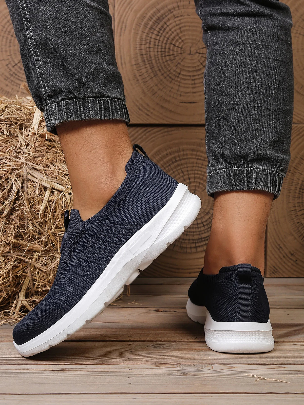Men's Lightweight EVA Casual Shoes – Solid Colour Comfortable Non-Tiring Everyday Footwear - Dripshop