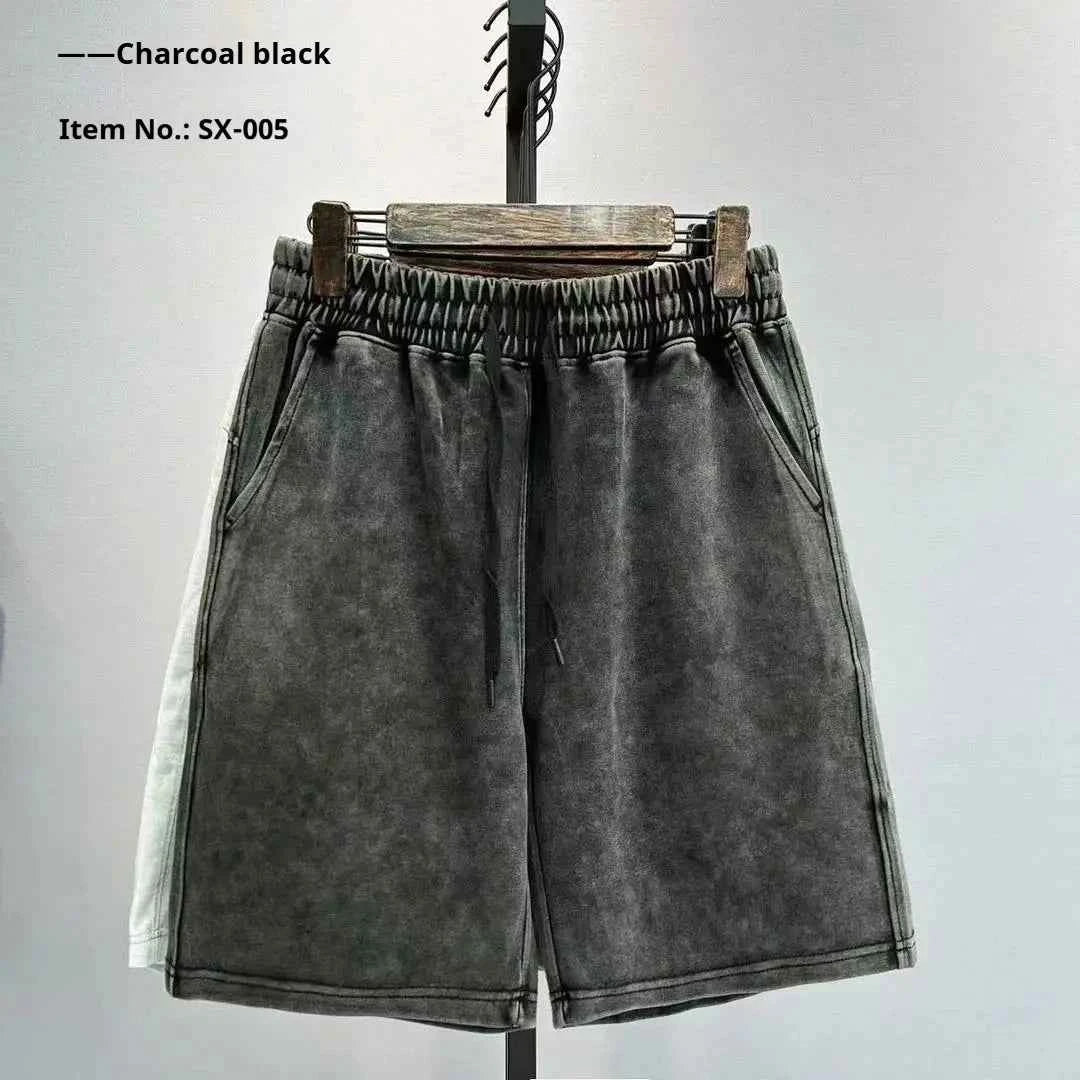 Men's 100% Cotton Casual Shorts – Drawstring Summer Shorts