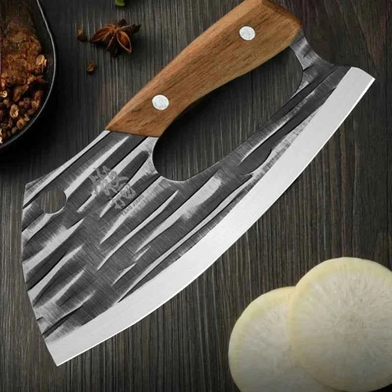 Stainless Steel Forged Kitchen Knife – Effort-Saving Meat Cleaver & Vegetable Knife