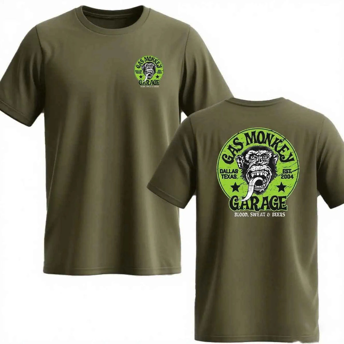 Gas Monkey Garage Print T-Shirt | Men's Vintage Streetwear