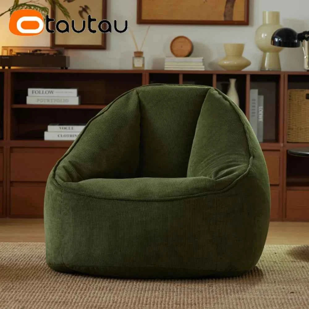 OTAUTAU Corduroy Bean Bag Cover SF324 – Cover Only (No Filler)